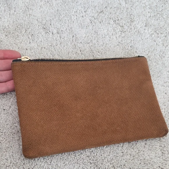 Clare V Tan Suede Toiletry Bag "LH" - Picture 9 of 11
